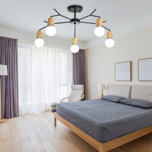 Pendant Lamp TOOLIGHT APP694-5C Scandinave Metal 5-light points E27 88x88x26cm