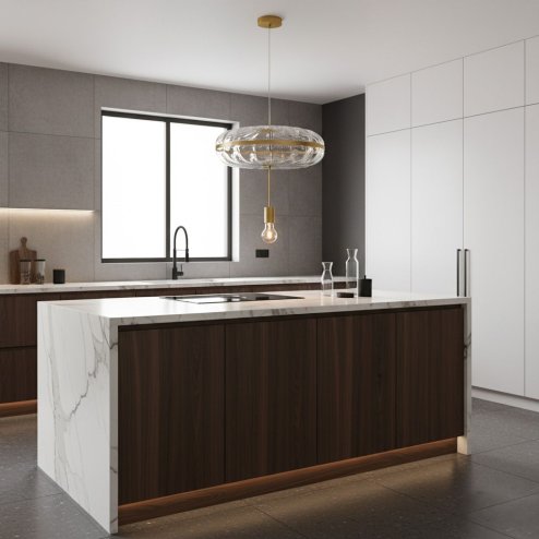 Pendant Lamp TOOLIGHT APP1102-C Gold Transparent Glass E27 1-light point