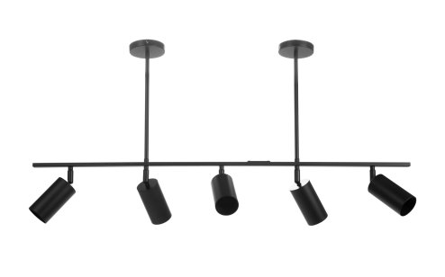 Pendant Lamp TOOLIGHT APP611-5C Modern 5 SPOTS Metal Black Loft 5-light points GU10 100x72cm