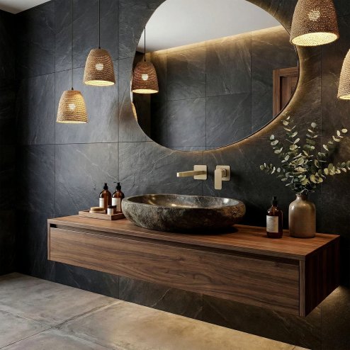 CONCEALED WASHBASIN TAP REA ARLO BRUSH GOLD