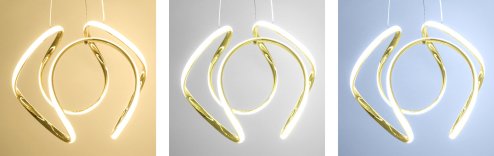 Pendant LED Lamp TOOLIGHT APP386 Modern Metal Gold + remote control