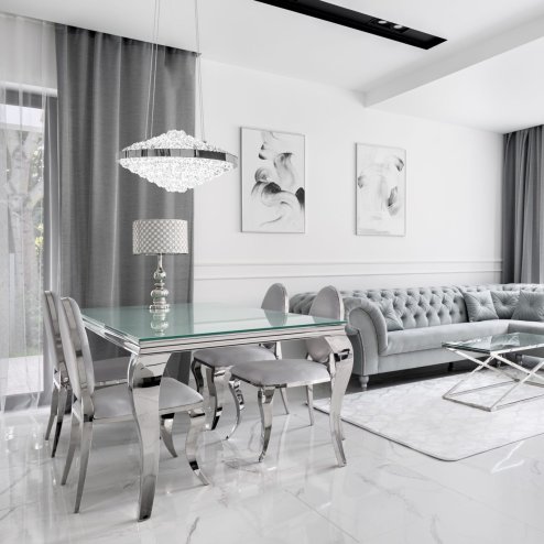 Pendant LED Lamp TOOLIGHT APP774-1CP Cristal + remote control 1-light point 38x38x19-90cm