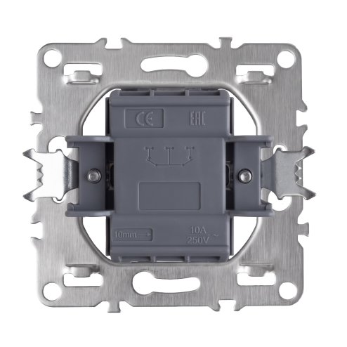 Toolight Double Switch With Frame Oste Jnh007-w Beige