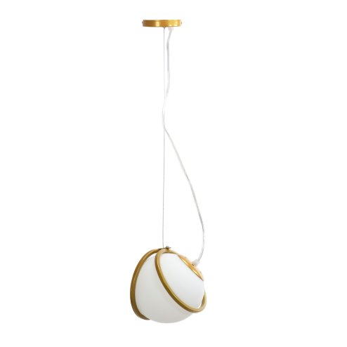 Pendant Lamp TOOLIGHT APP1088-1CP Gold White Ball 1-light point E27 14x14x16-106cm
