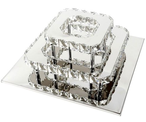 Ceiling LED Lamp Chandelier TOOLIGHT APP410-C Mirror Metal Cristal Square
