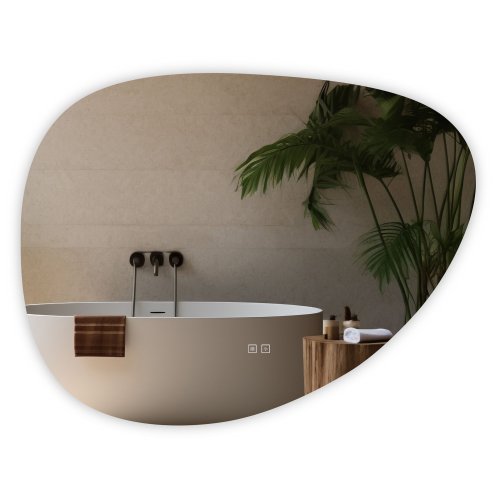 MIRROR REA LED H142 86X63CM TRANSPARENT