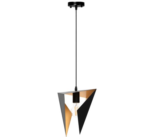 Pendant Lamp TOOLIGHT APP253-1CP Geometric Triangle Black 1-light point E27 17,5x17,5x25cm
