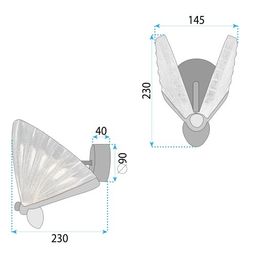 LED WALL LAMP TOOLIGHT LHJ104-1W GOLD 35 GOLD, ROSE GOLD