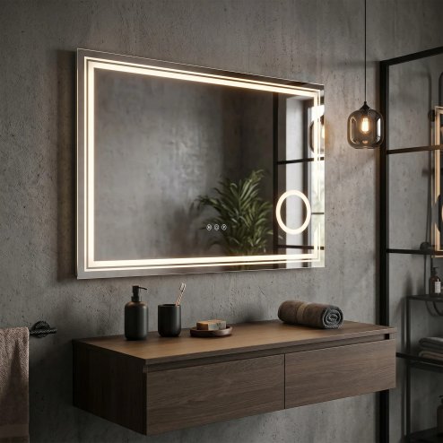 Mirror Rea Haven Led Transparent
