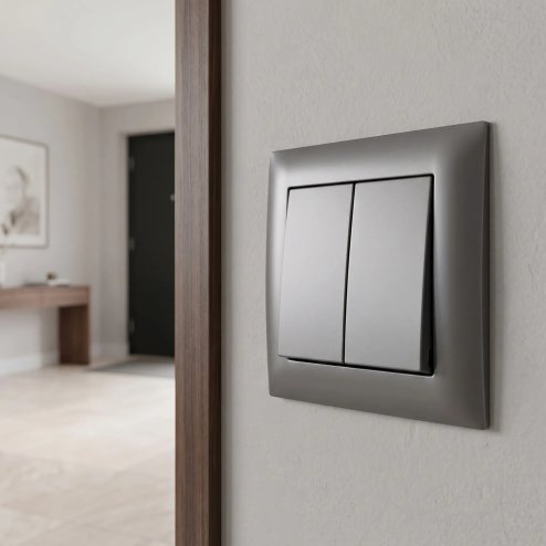 Toolight Double Switch Oste Jnh007-w Grey