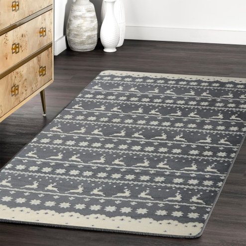PLUSH CARPET CLOVER BERGEN GREY 1.20*1.70