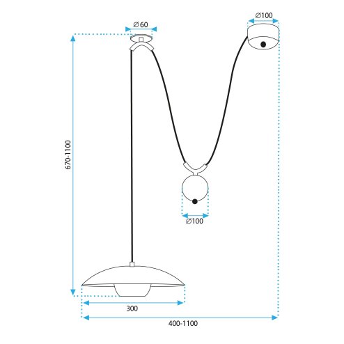 Lamp APP1450-1CP BLACK