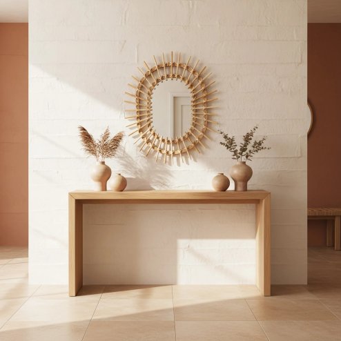 Boho Wall Mirror REA QDJ5749 57cm