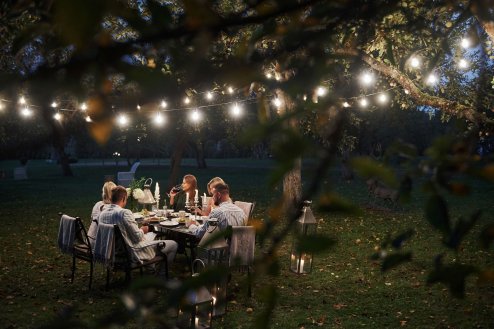Outdoor garland black WOJ+14342