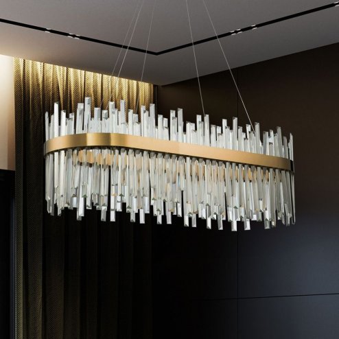 CEILING LAMP CHANDELIER TOOLIGHT APP1513-CP80 BRUSH GOLD