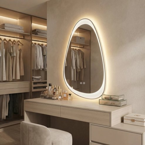 Mirror Rea Art 90X50 Led Transparent