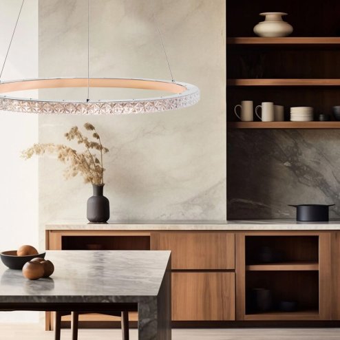 CEILING LAMP CHANDELIER TOOLIGHT MS009-CP ROSE GOLD 59CM