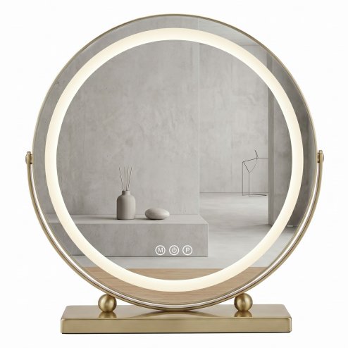 Mirror Rea Make-Up Led Gold