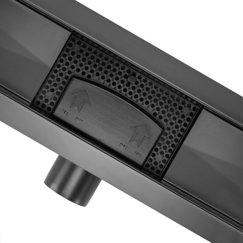 Linear Drainage REA Neox Black Matt 70