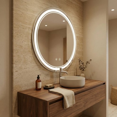 Mirror Rea Soft 70 Led Transparent