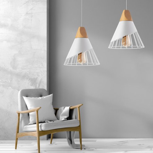 Pendant Lamp TOOLIGHT APP226-1CP Scandinave Metal 1-light point E27 25x25x28-118cm