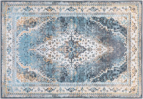 PLUSH DESIGN 2 1.80*2.60 BLUE