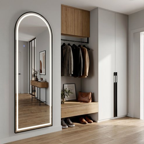 Mirror Rea Orbit 60X170 Black