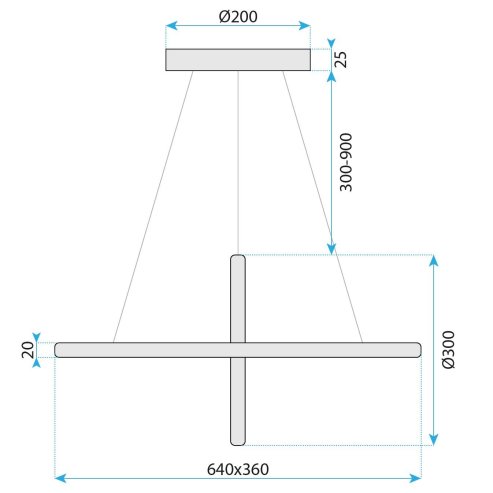CEILING LAMP CHANDELIER TOOLIGHT LED G034-CP GOLD