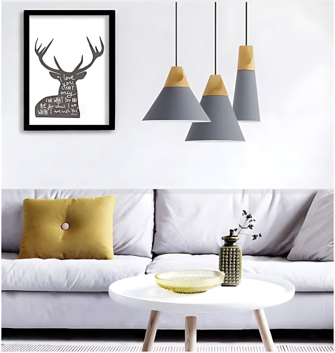 Pendant Lamp TOOLIGHT APP058-1CP SCANDI B White/ 14,5x26 cm E27