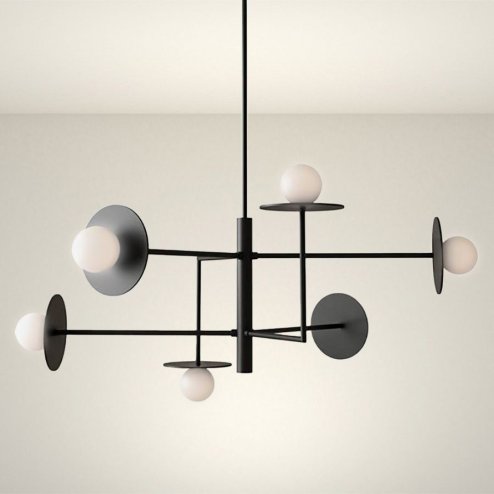 CEILING LAMP CHANDELIER TOOLIGHT APP1668-6CP BLACK