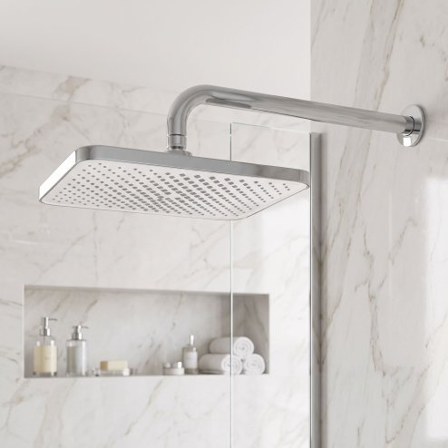 Rea Rectangular Shower Head Js-032 Chrome