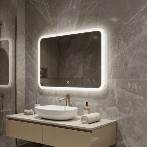 MIRROR REA TOP-3 80X60 TRANSPARENT 80X60 LED