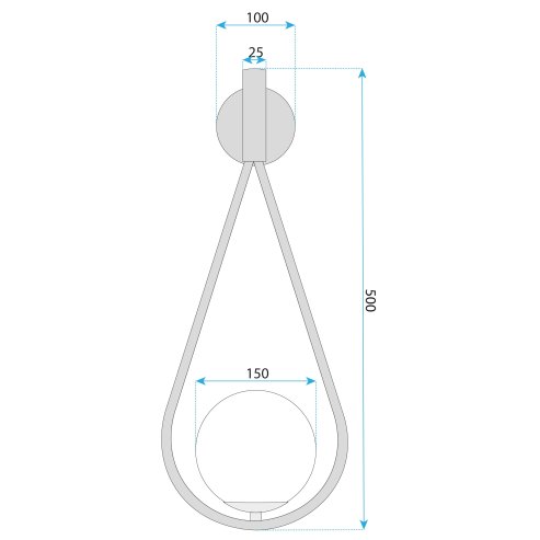 WALL LAMP TOOLIGHT G094-1W GOLD WHITE