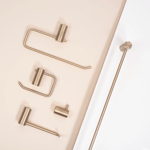 BATHROOM HANGER REA 9706 PRISM BRUSH GOLD