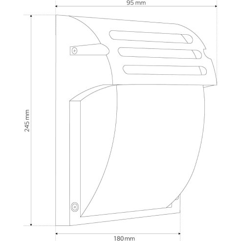 Wall lamp RSL013-1W Black