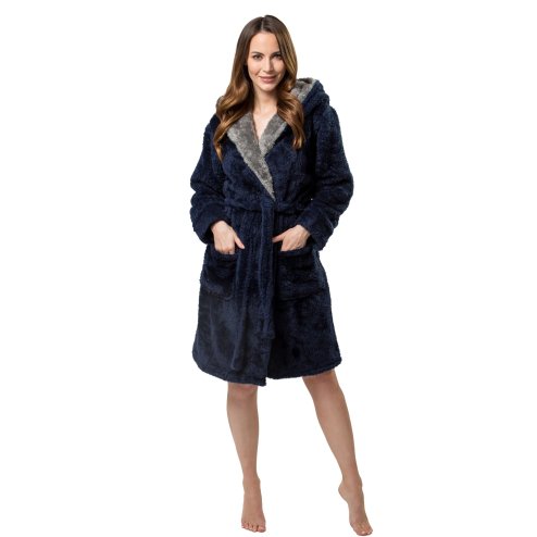 Bathrobe Jordan Navy-Grey M
