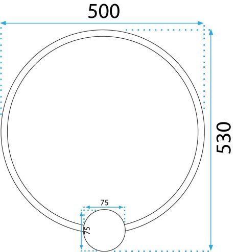 Wall LED Light Toolight APP1391-CW 23W gold