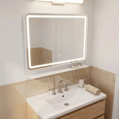 Mirror Rea L-8060 Led Transparent