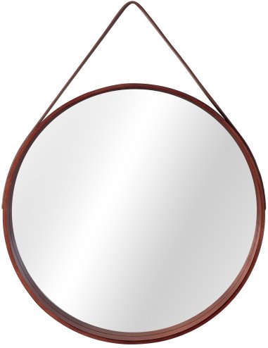 Mirror with Strap REA NBKL-19028 50 cm D.brown