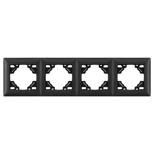 Toolight Quadruple Socket Frame Oste Jnh016-4f Black Image