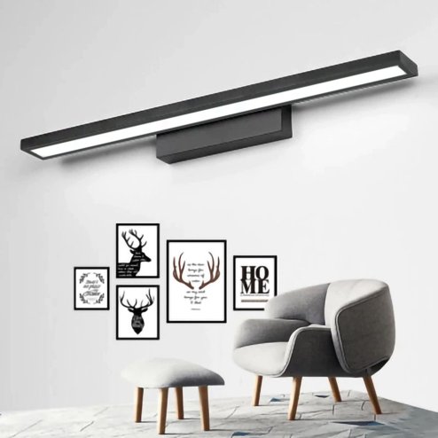 Bathroom Wall LED Light TOOLIGHT APP840-1W FLAT Black 60cm