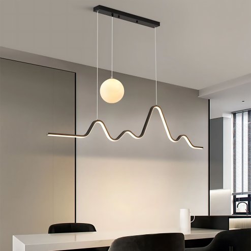 LED PENDANT LAMP TOOLIGHT LHJ033-CP 25 BLACK, BRUHED GOLD