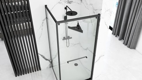 Bathroom Shelf Sf07 Black Matt