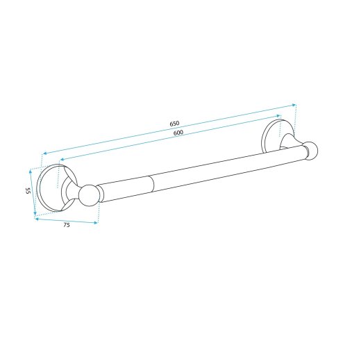 Bathroom hanger Black 332870A