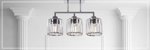 Pendant Lamp TOOLIGHT 392228 Glamour Chrome 3-light points E27