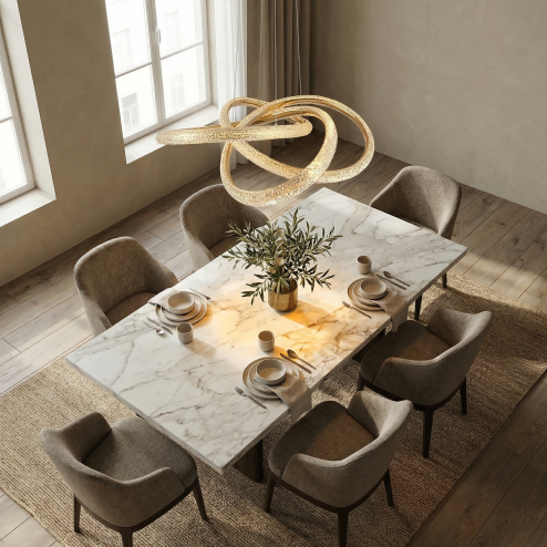CEILING LAMP CHANDELIER REA G153-CP GOLD GOLD PLAFON
