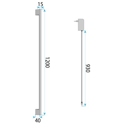 LED WALL LAMP TOOLIGHT LHJ065-W 150 BLACK