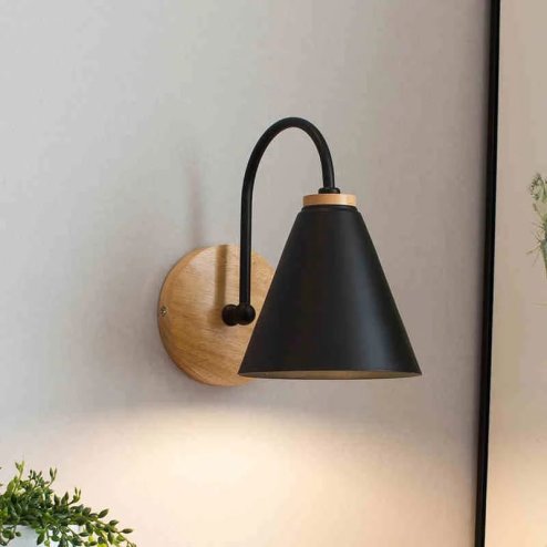 Wall Light Toolight APP932-1W E27 black / brown