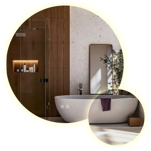 Mirror Rea R-9045 Led Transparent