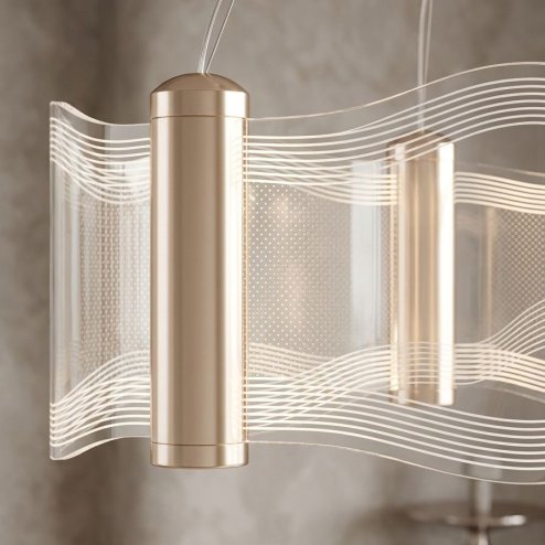 CEILING LAMP CHANDELIER REA G151-CP GOLD 60CM